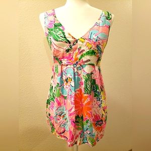 Lilly Pulitzer V-neck sleeveless tank top. Women's small